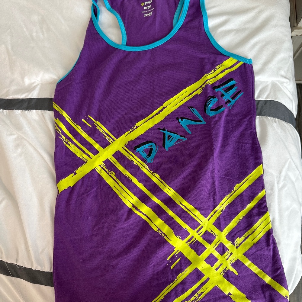Zumba Instructor Racerback Tank Size L